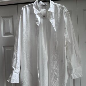 Classic White Button-Up Shirt